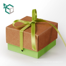 Cadeau de forme créative forme alimentaire recycler boîte de paquet de nourriture kraft brun